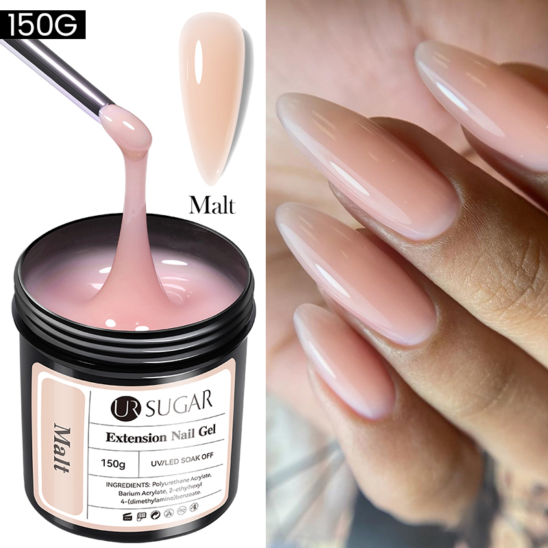 Gel Refill Pack - UR SUGAR 150 グラム大容量ビルディングネイルエクステンションジェルセルフレベリングハードジェル詰め替えパッケージネイルアートソークオフ UV LED