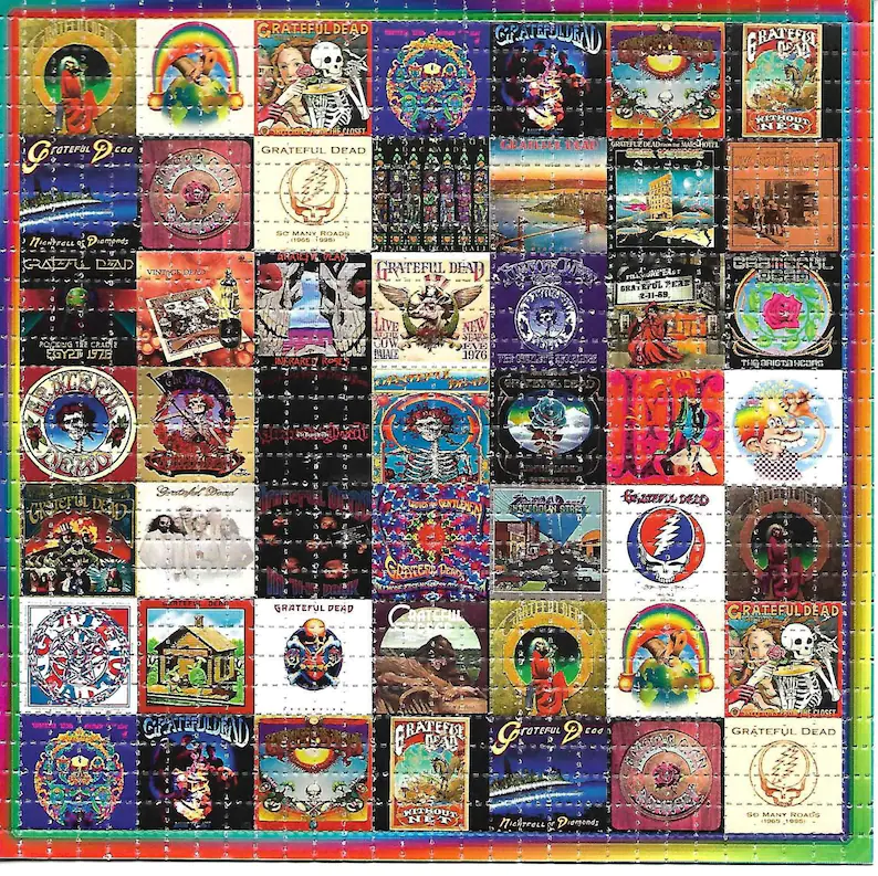 Ink Blotter Paper - 60 年代アルバムサイケデリック LSD/アシッドフリーブロッターアート家の装飾絵画壁絵ルームデ