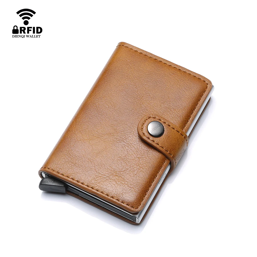 Index Card Holder - Rfid メタル訪問クレジットカードホルダー男性財布高級ビジネス銀行カードホルダーケース財布男性用カード収納ポルテカルテ