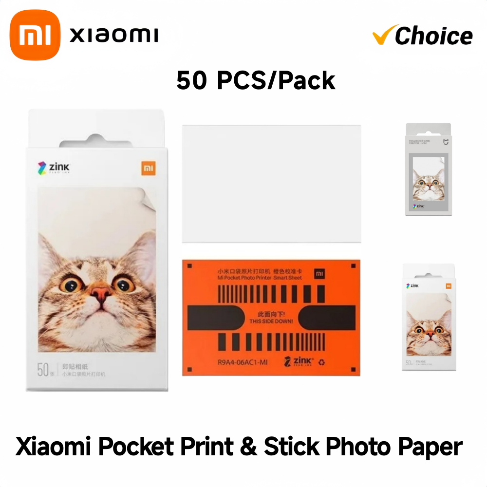Ink Blotter Paper - Xiaomi ZINKポケットフォトペーパー 3インチ 自己粘着インスタントプリント インク不要 Mi
