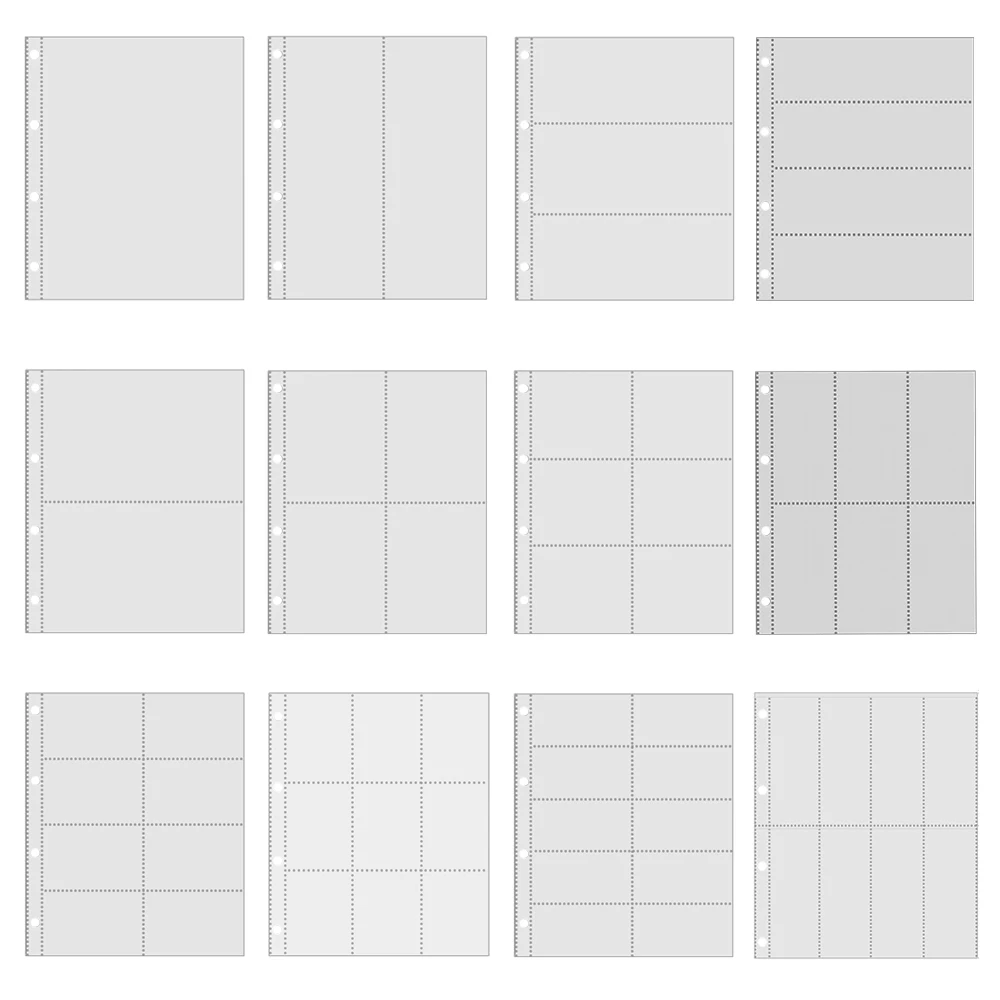 Binder A4 Lever - Plrbok-フォトアルバムリフィルページ、a4クリアファイルプロテクター、4穴、6 × 4、10 × 15、4リングバインダー、写真カード、ポストカード、ノートブック、10個