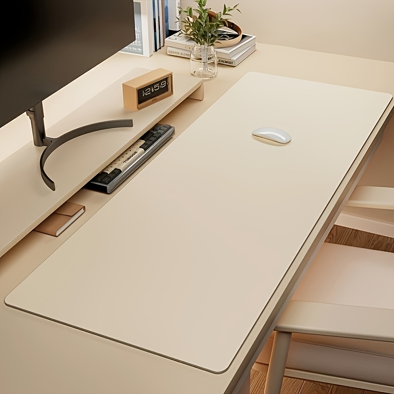 Leather Desk Pad - 1個入り大型PUレザーマウスパッド、滑り止め防水デスクパッド（オフィスまたは家庭用）、お手入れ簡単で耐久性のあるマウスパッド