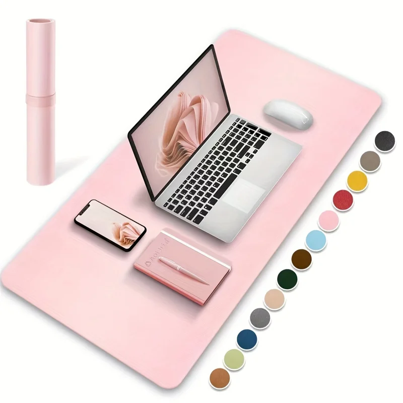 Leather Desk Pad - 1 個大型サイズ 600*300 ミリメートルオフィスデスクプロテクターマット PU レザー防水マウスパッドデスクトップキーボードデスクパッドゲームマウスパッド