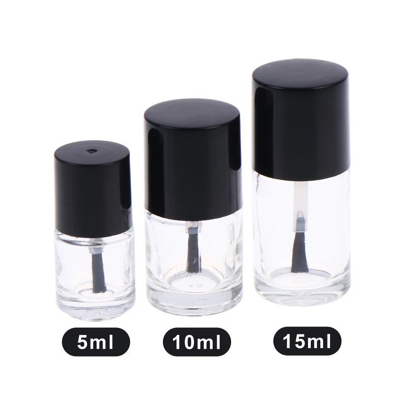 Gel Refill Pack - ● 1/2 個 5/10/15 ミリリットル空のマニキュアボトルブラシ付き詰め替えボトル接着剤ボトル小さなサンプルネイルジェルポリッシュ容器