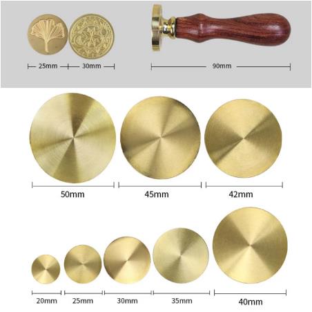 Wax Seal Stamp Set - 真鍮スタンプヘッド付きロゴ付きワックススタンプをカスタマイズ、DIY古代シールレトロスタンプ、パーソナライズされたスタンプワックスシールカスタムデザイン