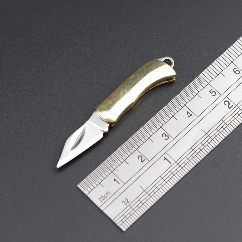 Letter Opener Brass - 真ちゅう製のポケットナイフ,ポータブル,レター,多機能edc,自己防衛ツール,cs,Goキャンプツール