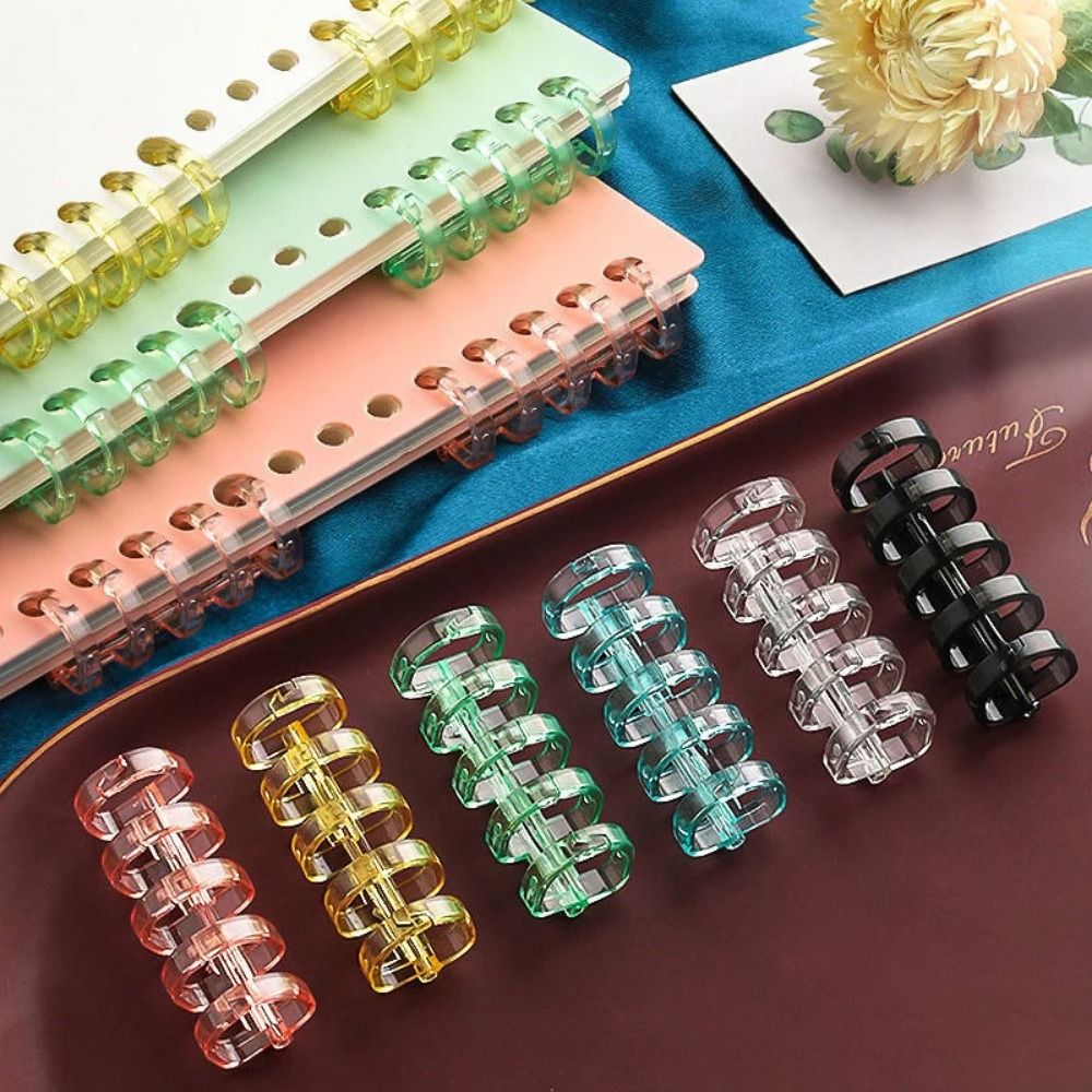 Binder A4 Lever - 10 個バインディングスパインスナップスプリットバインダーリング学習カード A4 A5 A6 ノートブックルーズリーフ文具事務用品