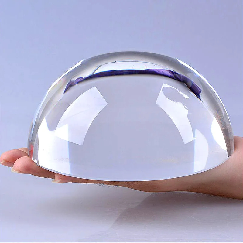 Paper Weight Crystal - クリスタルペーパーウェイトグローブ、半球ガラス、ハーフボール、球体ドーム拡大鏡、半家庭の装飾品、ミニチュアの置物、ギフト