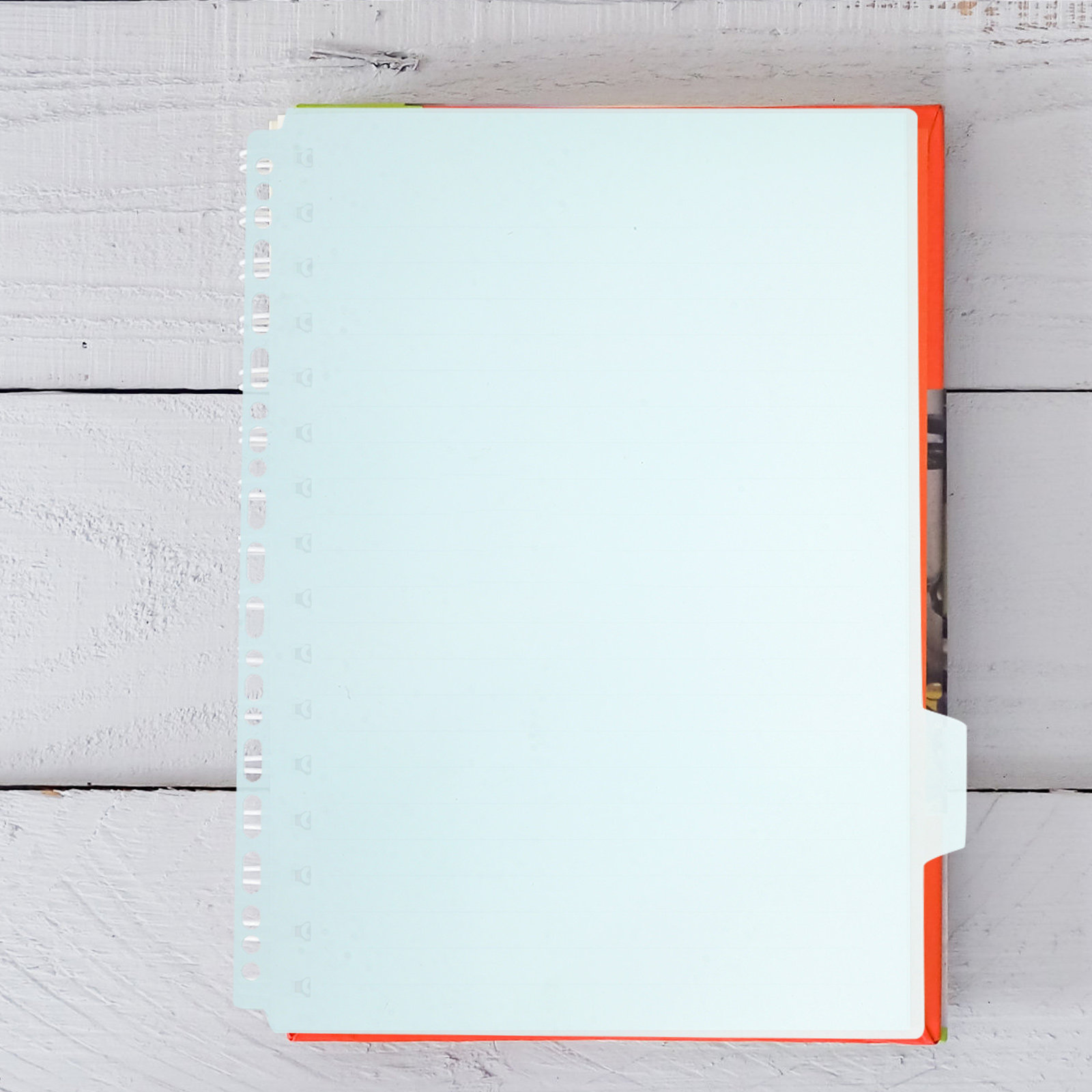 Tab Divider A4 - 6 個のファイルバインダーディバイダー A4 インデックスページタブ付き再利用可能なプラスチックオーガナイザーシート オフィス学校文書の分類用