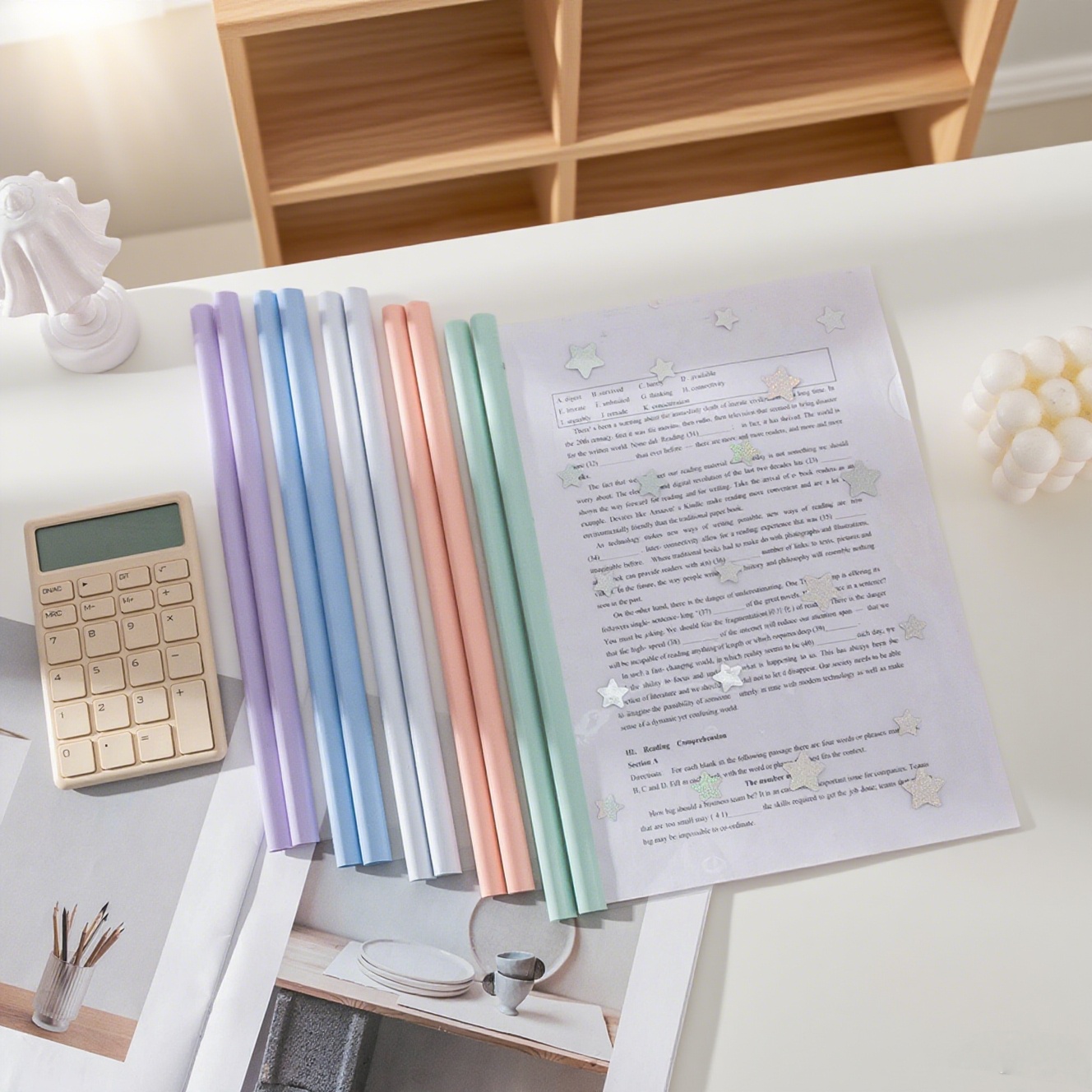 10 パックレバークリップ A4 バインダー透明厚みのあるフ - Binder A4 Lever のレビューと価格