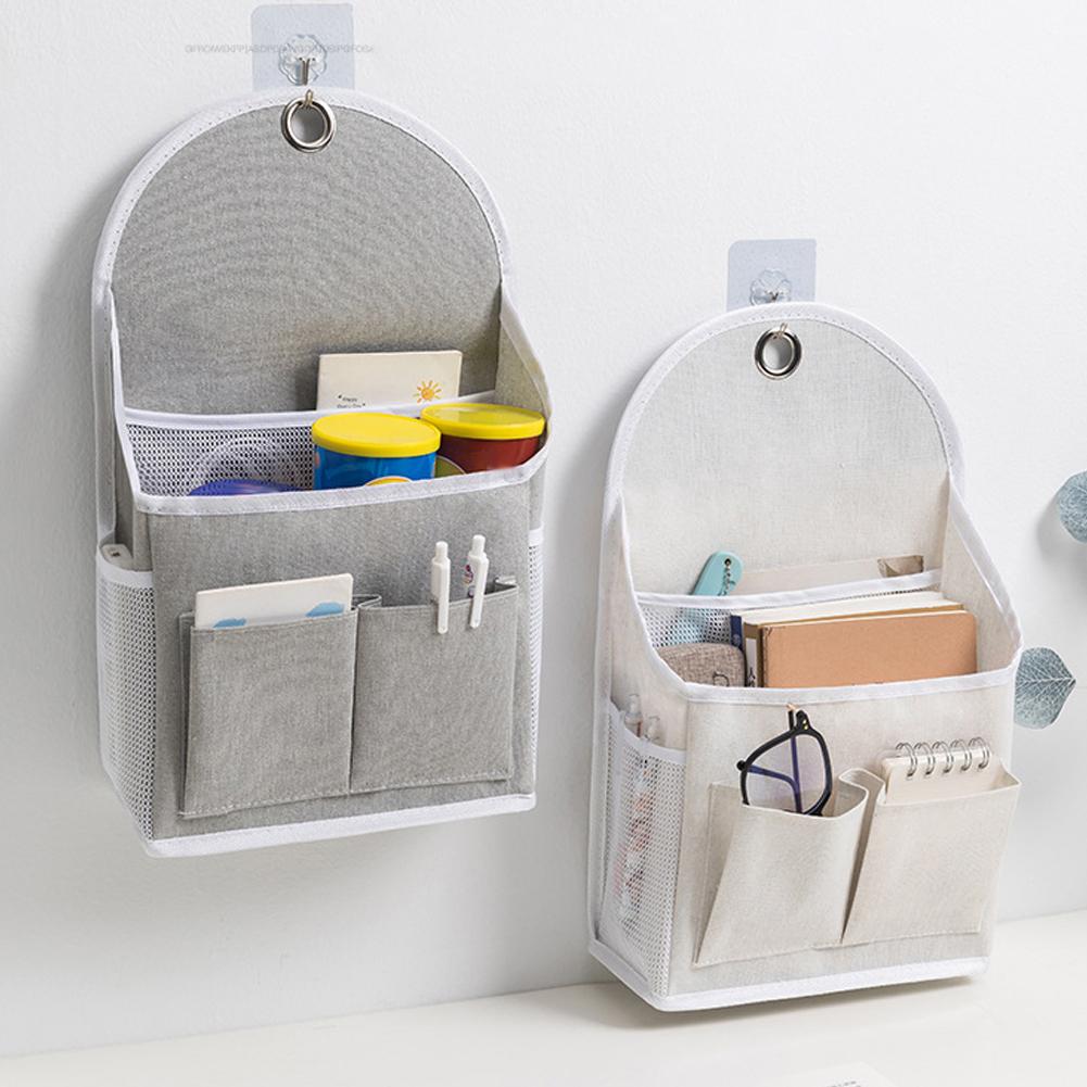 寮用壁掛け収納バッグ メッシュサイドデュアルポケット付き ブ - Magazine Holder Rack のレビューと価格