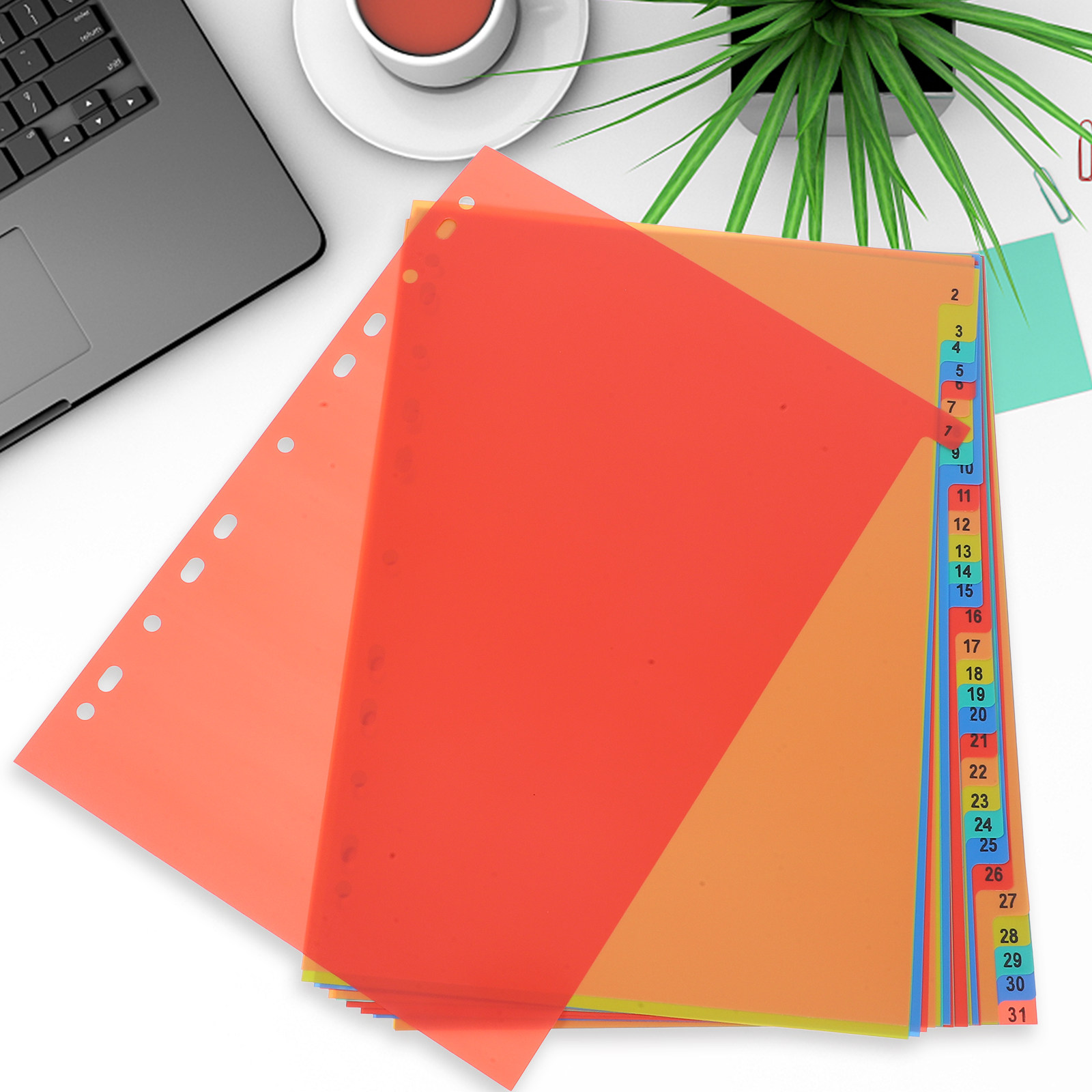 1 セットルーズリーフインデックスディバイダーマルチカラー紙 - Tab Divider A4 のレビューと価格