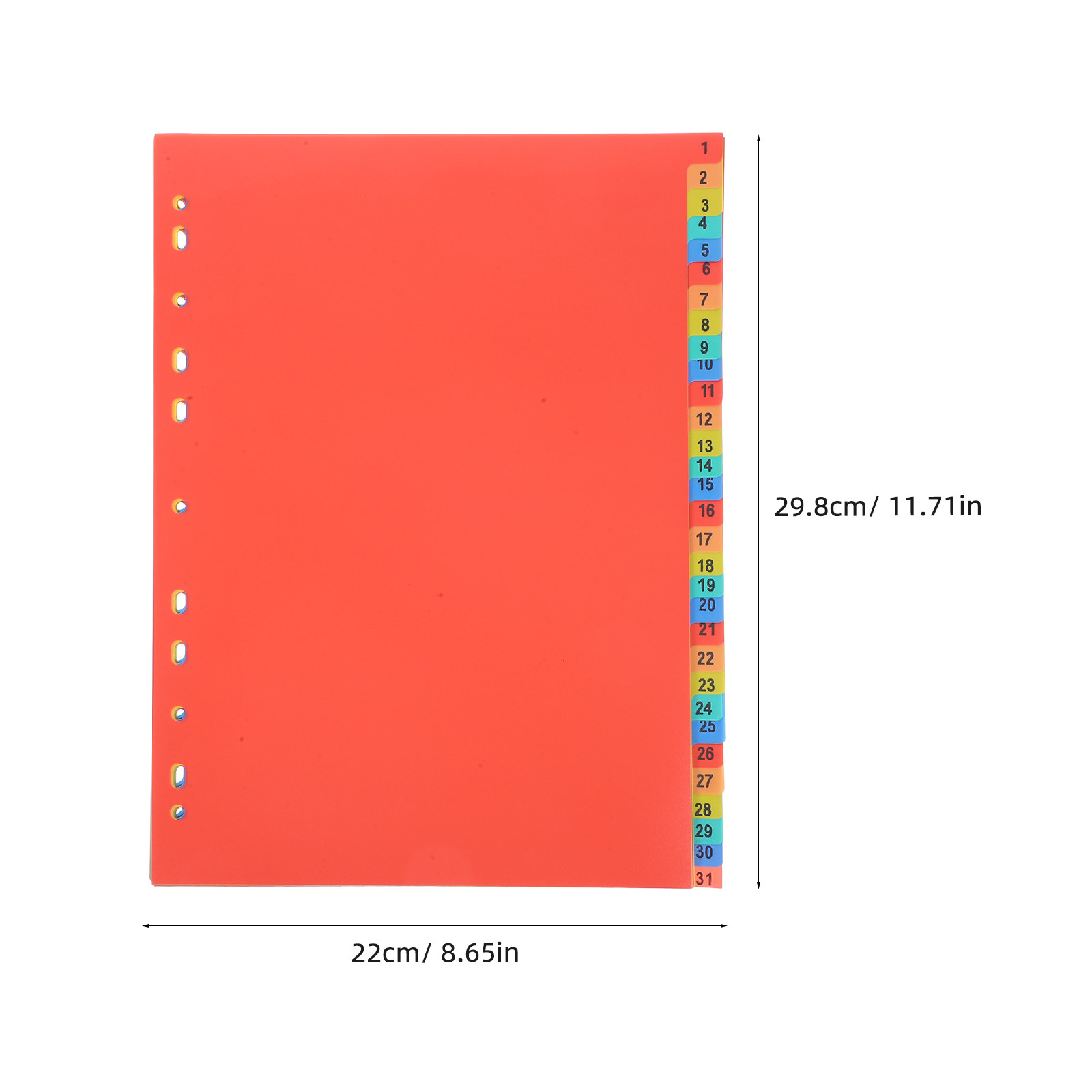 1 セットルーズリーフインデックスディバイダーマルチカラー紙 - Tab Divider A4 のレビューと価格