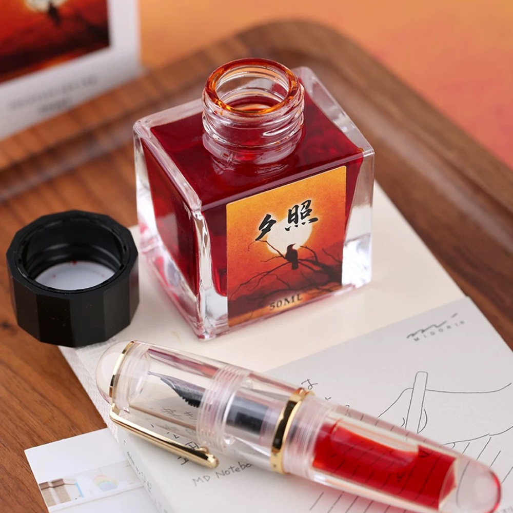 Majohnガラスボトルインク、万年筆インク、学校の執筆用の - Fountain Pen Bottled Ink のレビューと価格