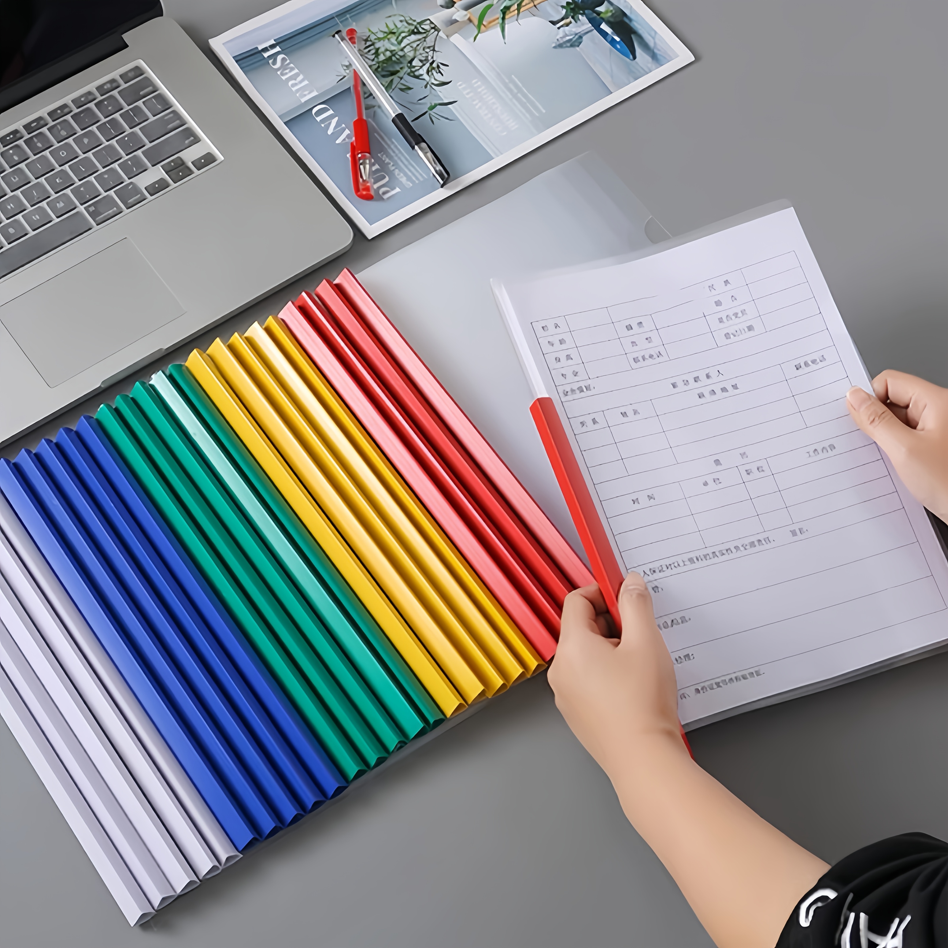 20個、フォルダー、レバークリップ、プルバークリップ、ディス - Binder A4 Lever のレビューと価格