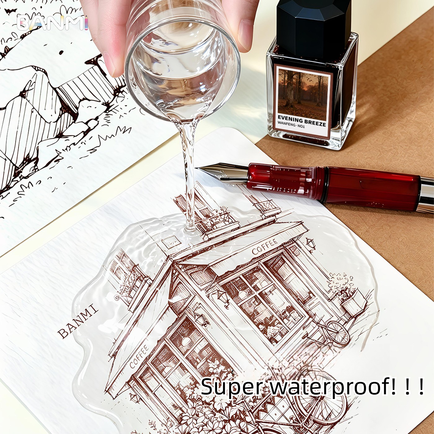 BANMI 10 色万年筆インク 18 ミリリットルガラス瓶 - Fountain Pen Bottled Ink のレビューと価格