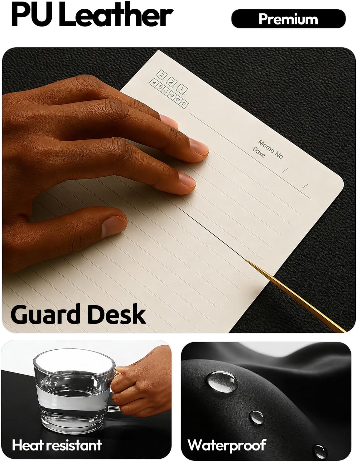 大型PUレザーデスクパッドプロテクター（オフィス・家庭用）- - Leather Desk Pad のレビューと価格