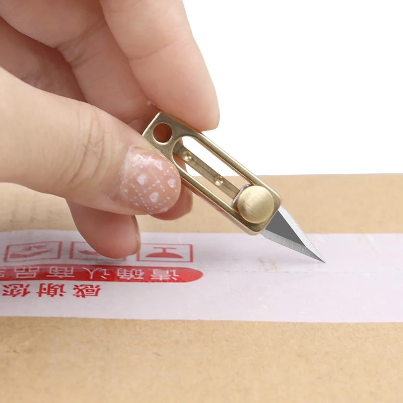 ミニ真鍮ステンレス鋼ナイフポータブルユーティリティナイフサバ - Letter Opener Brass のレビューと価格