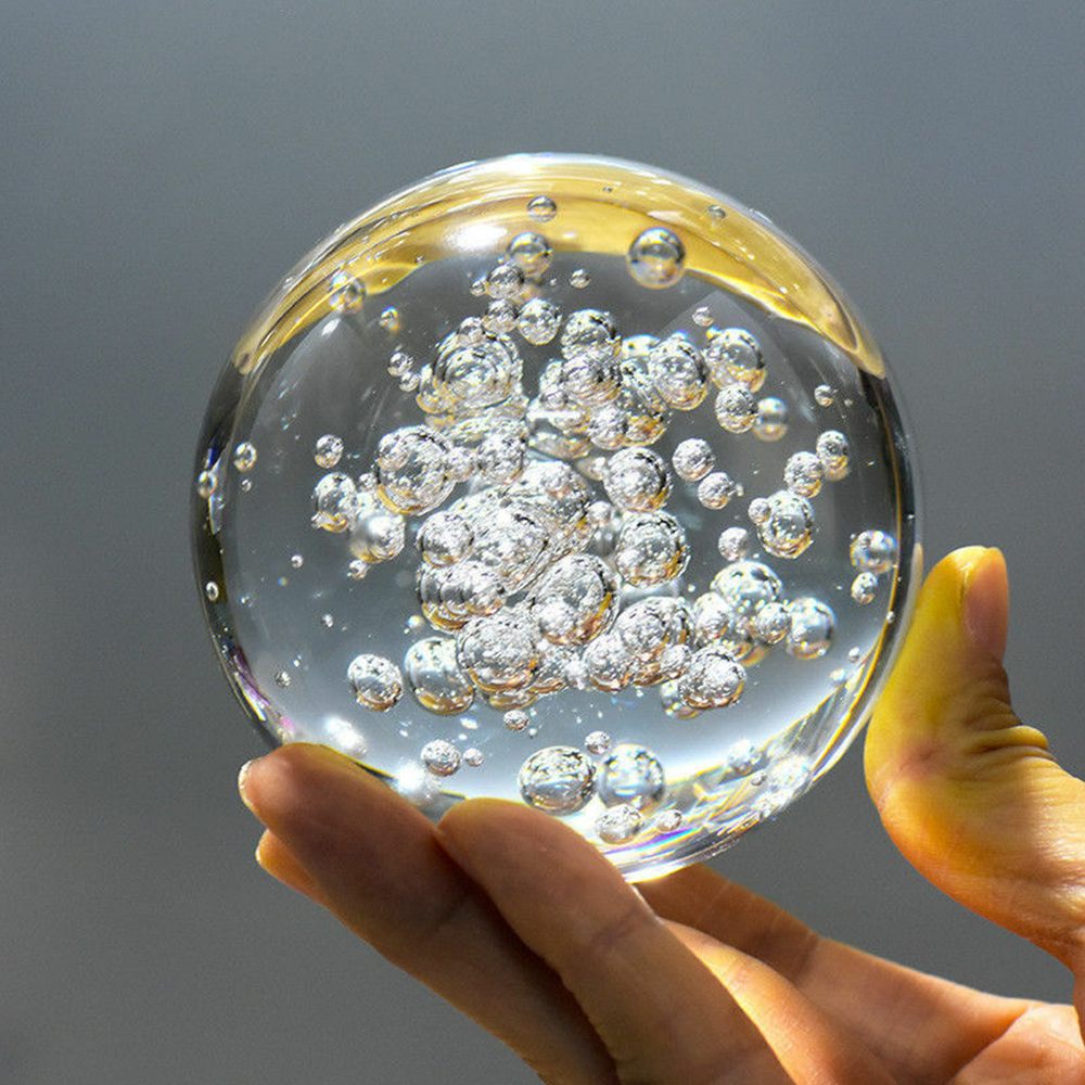 透明な水晶玉,40/60/80mm,オフィスや家庭の装飾,風 - Paper Weight Crystal のレビューと価格