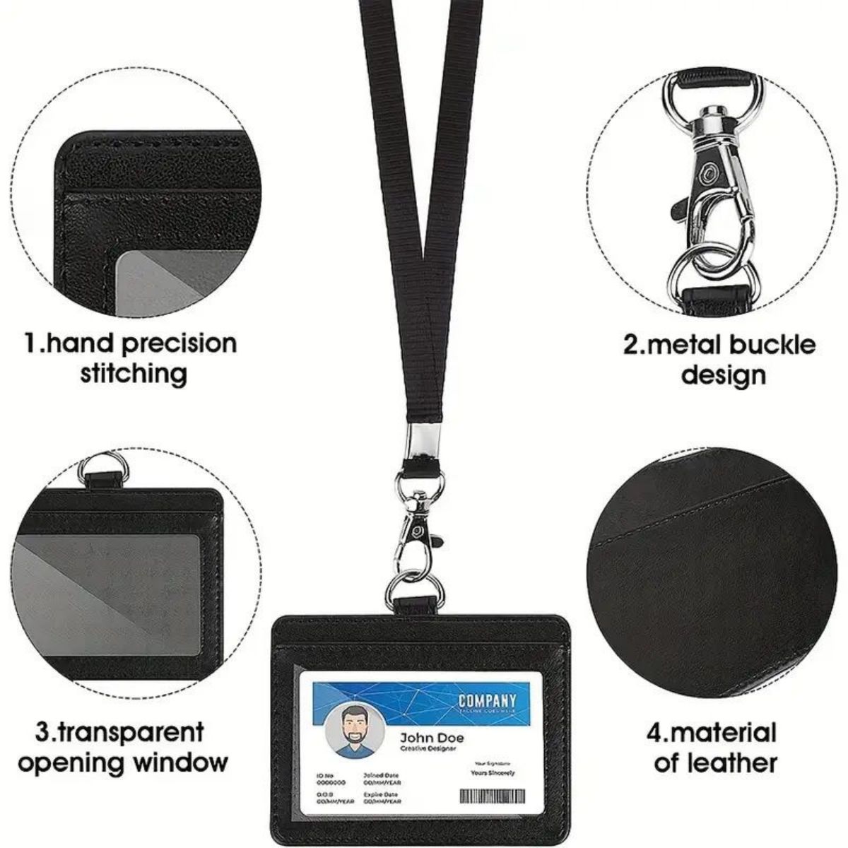 強化されたIDストラップとアップグレードされたナイロンロープ - Index Card Holder のレビューと価格