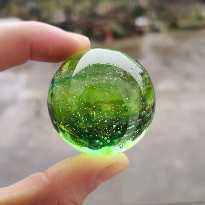 40 ミリメートル釉薬ビーズボールクリスタルドラゴン球ガラス - Paper Weight Crystal のレビューと価格