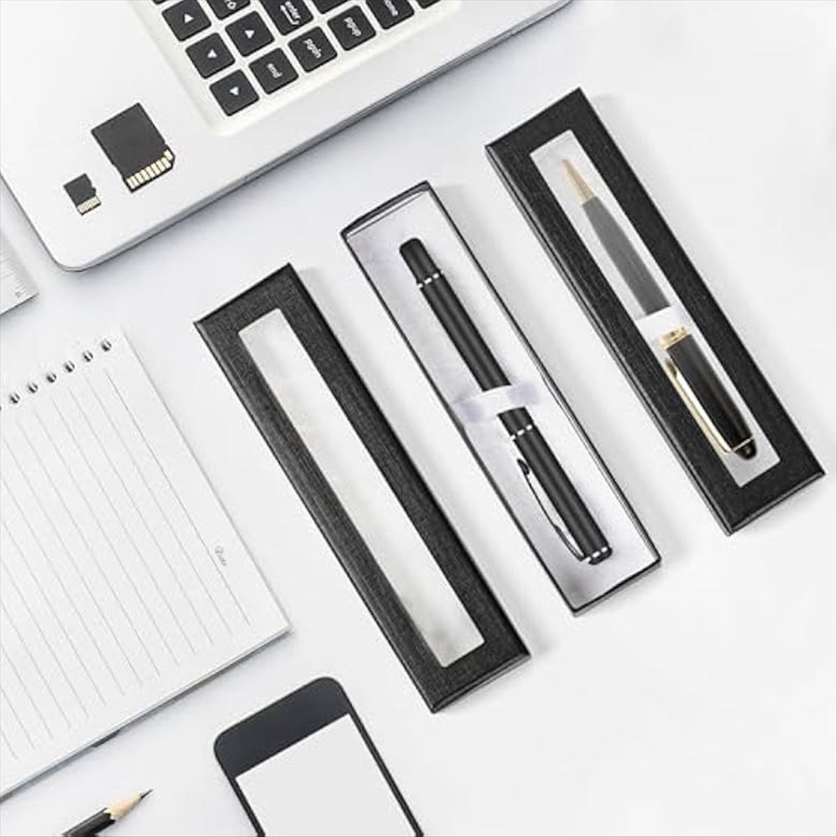10個入り空ペンギフトボックス、透明蓋付きペンボックス、ギフ - Pen Rest Single のレビューと価格