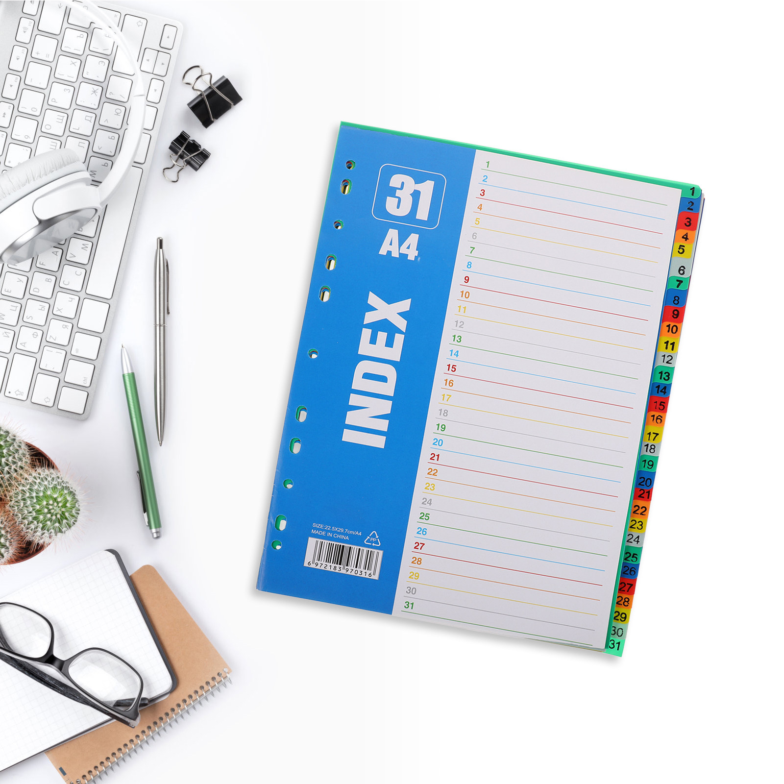 A4 11穴ナンバーディバイダー インデックス分類ラベル P - Tab Divider A4 のレビューと価格