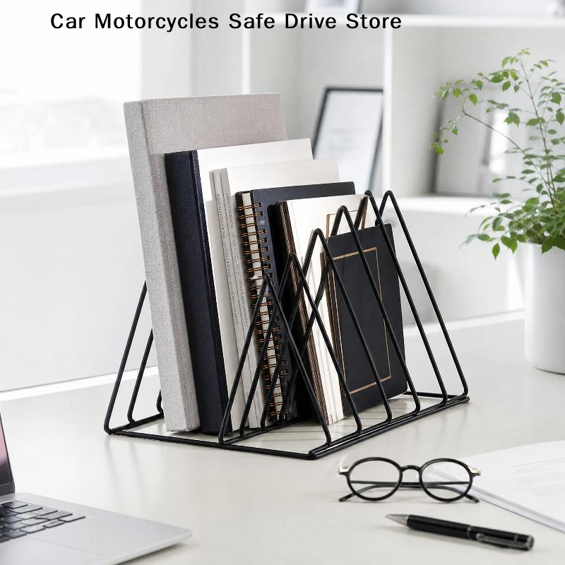 【M】5/9グリッド収納ラック 三角形アイアンファイルオーガ - Magazine Holder Rack のレビューと価格