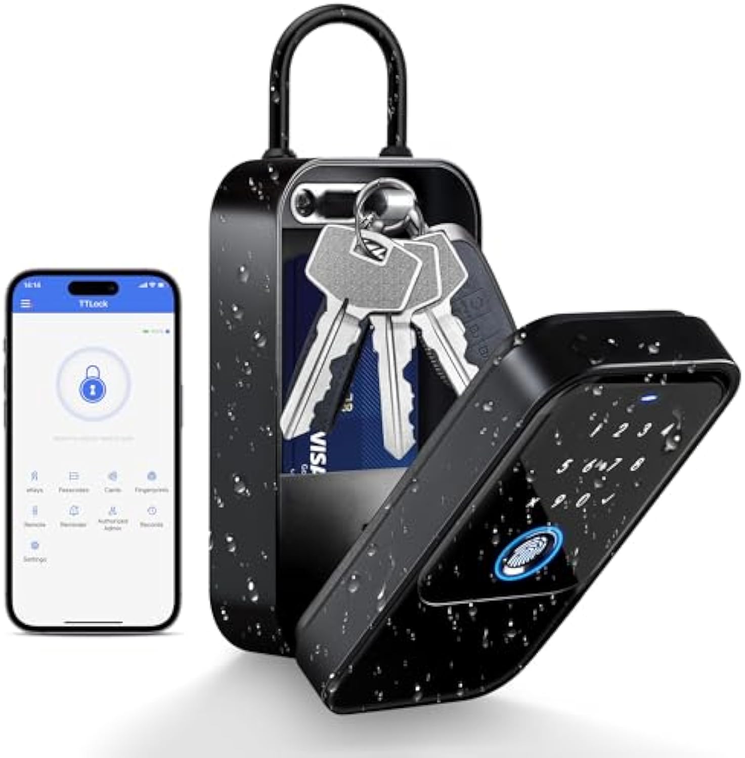 スマートワイヤレスキーロック,デジタルコード,Bluetoo - Card Index Box のレビューと価格