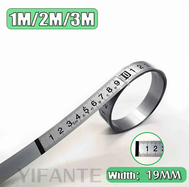 幅19mm,1〜5mのステンレス鋼測定定規,トラック巻尺,防 - Tape Dispenser Weighted のレビューと価格