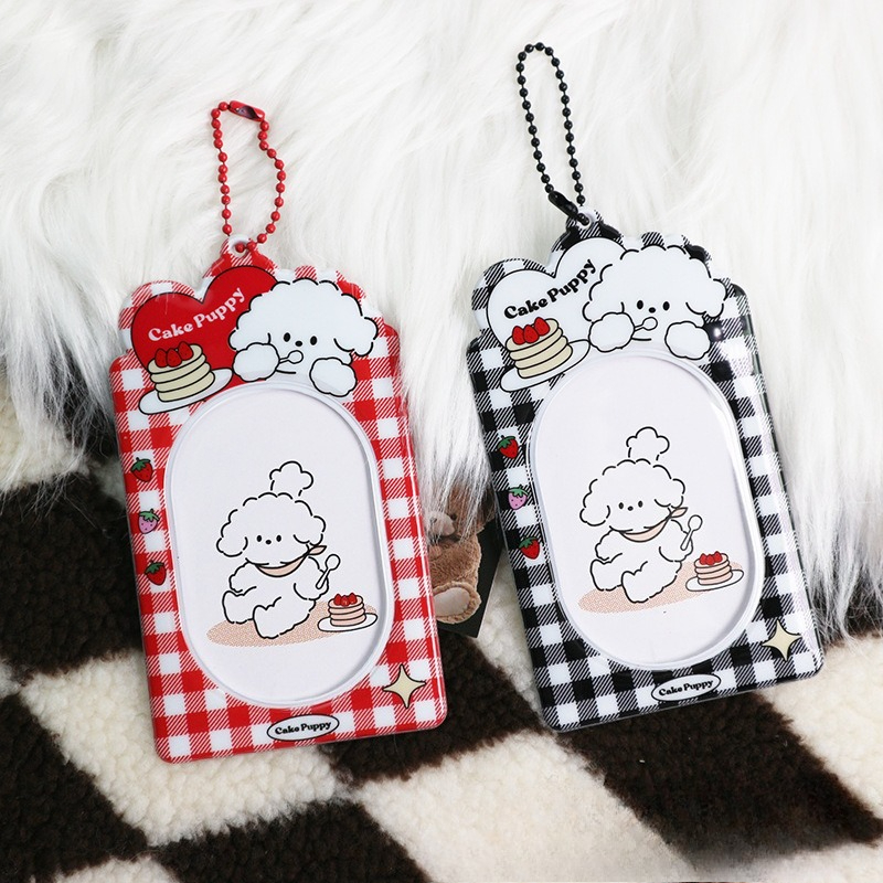 かわいい3インチ漫画犬ポラロイド写真PVCカードホルダーアク - Index Card Holder のレビューと価格