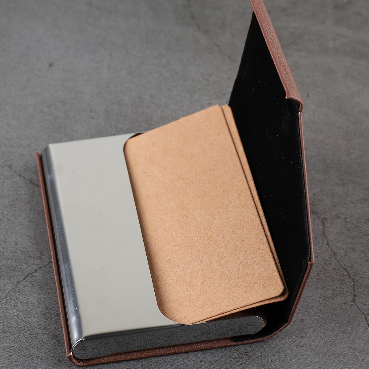 名刺ホルダー高級財布 PU レザービジネス ID クレジット - Index Card Holder のレビューと価格