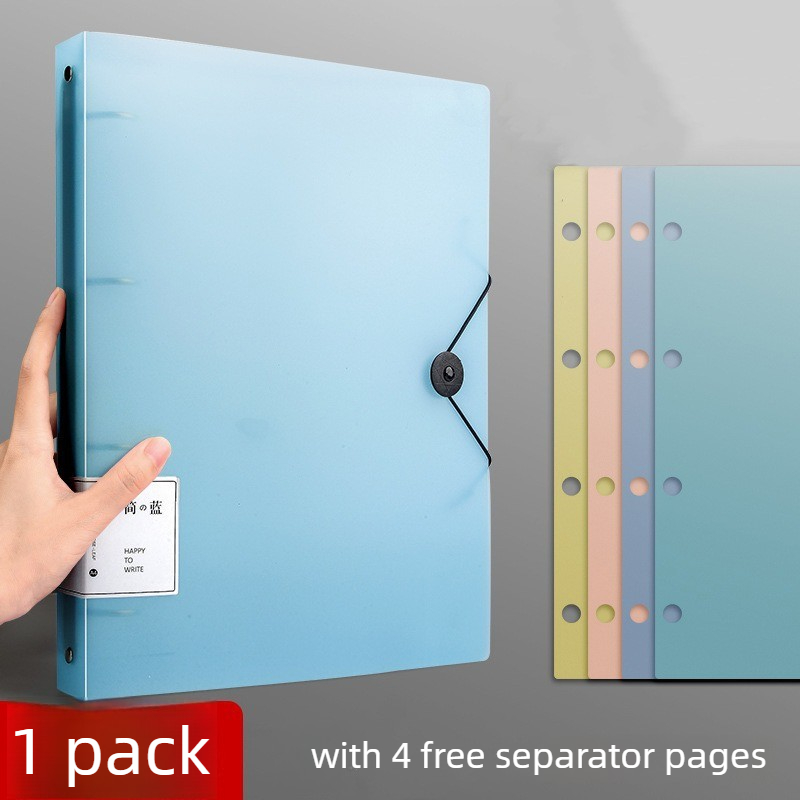 4穴A4ペーパーパンチバインダー、ルーズリーフファイルフォル - Binder A4 Lever のレビューと価格