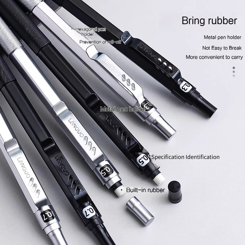 ラングオ自動シャープペンシル、消しゴム付きメタル製、スケッチ - Mechanical Pencil 0.3 のレビューと価格