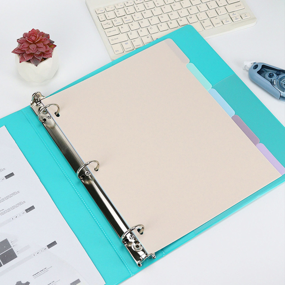 1 セットバインダーディバイダー A4 つや消し PP マル - Tab Divider A4 のレビューと価格