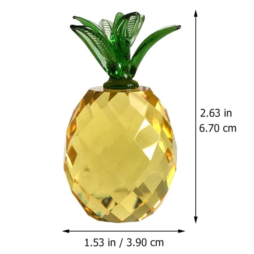クリスタルフルーツペーパーウェイト、ダイヤモンド天然石ガラス - Paper Weight Crystal のレビューと価格