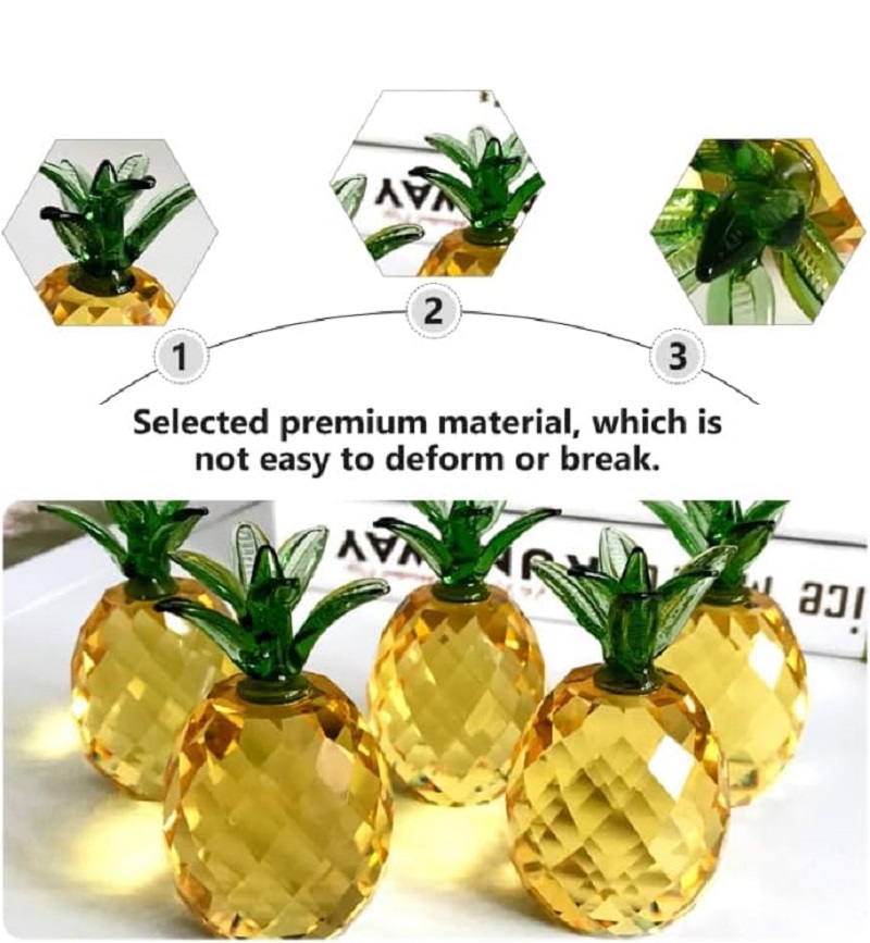 クリスタルフルーツペーパーウェイト、ダイヤモンド天然石ガラス - Paper Weight Crystal のレビューと価格