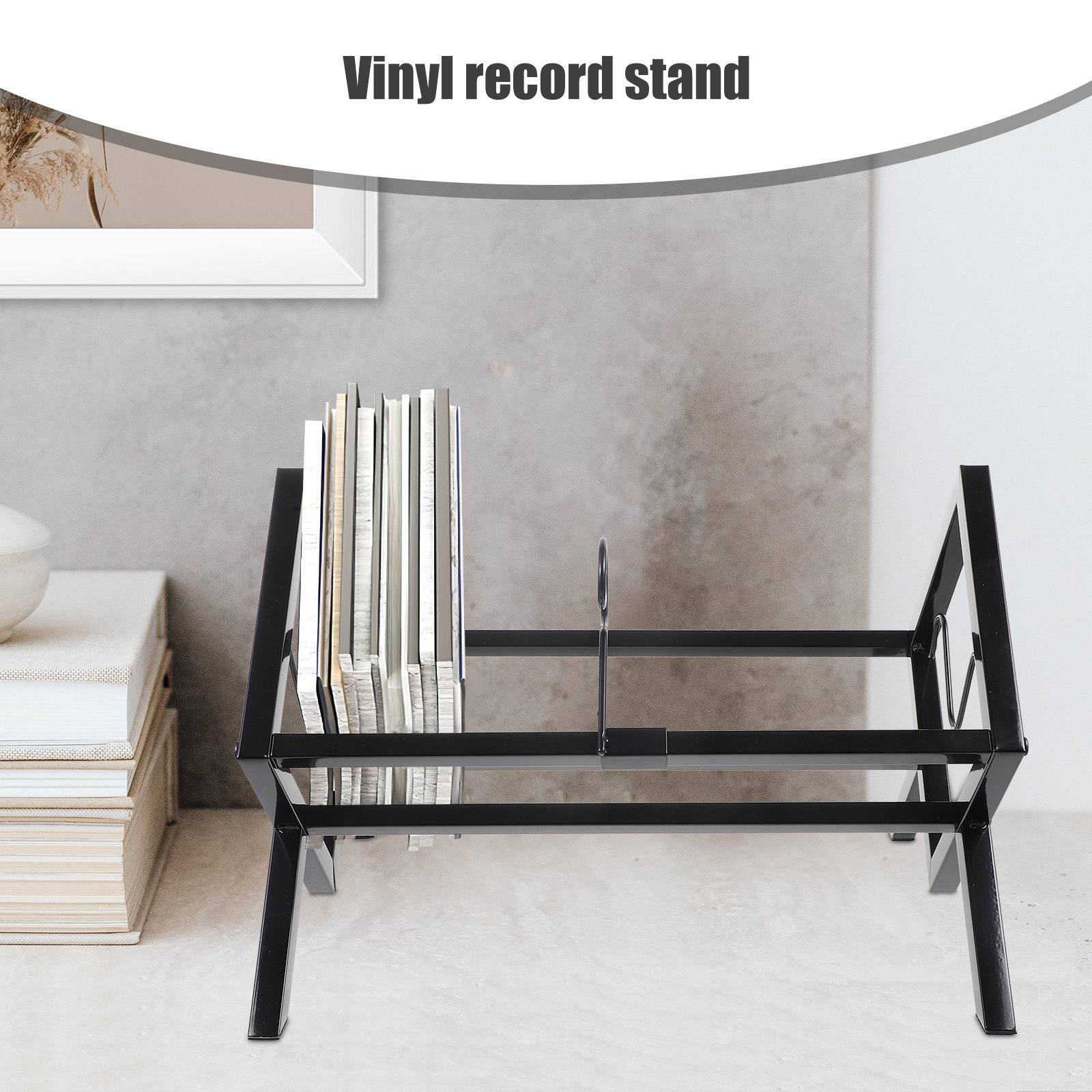 ビニールレコード収納ラックデスクトップディスプレイスタンドレ - Magazine Holder Rack のレビューと価格