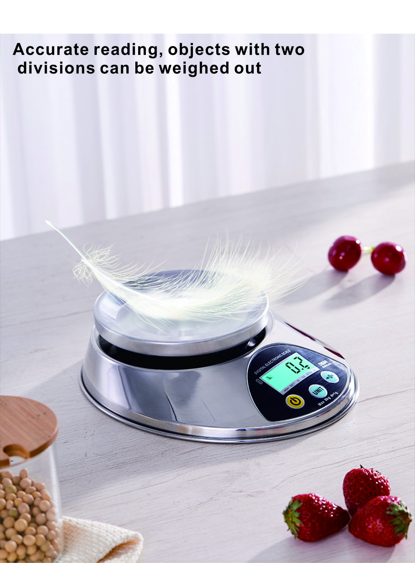 完全なステンレス製キッチンスケール、デジタル食品はかり、デジ - Tape Dispenser Weighted のレビューと価格