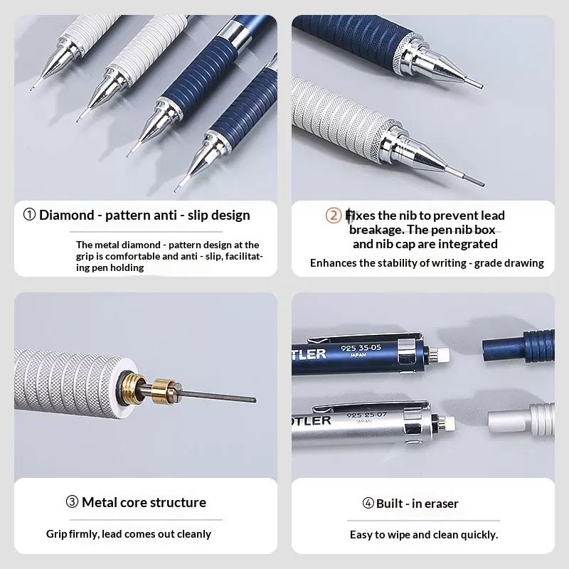 ステッドラー 925 フルメタルドラフトシャープペンシル、0 - Mechanical Pencil 0.3 のレビューと価格