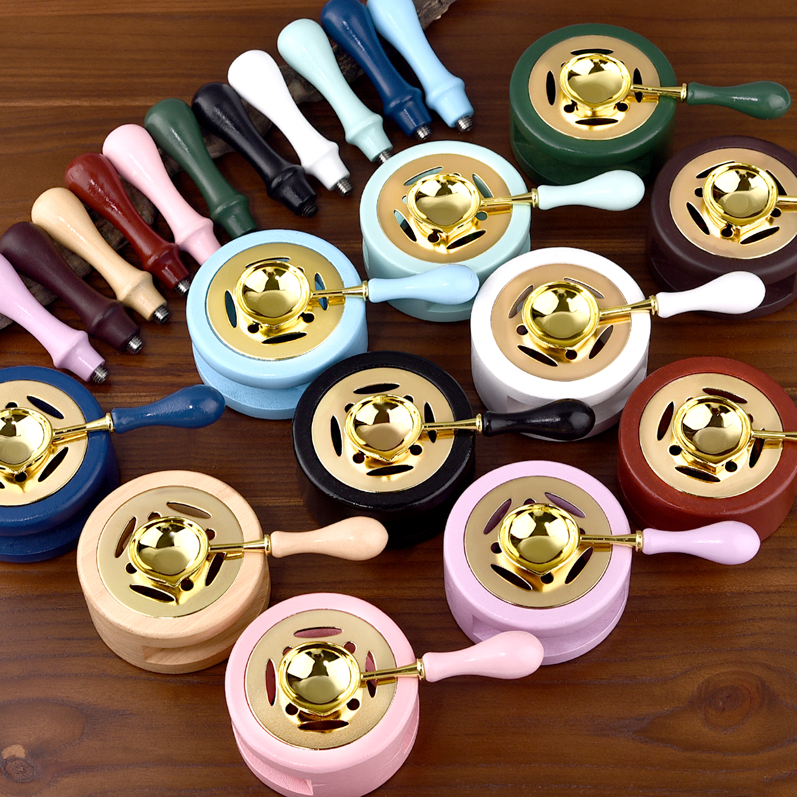 2/3点セット レトロ シーリングワックス炉 ストーブ ポッ - Wax Seal Stamp Set のレビューと価格