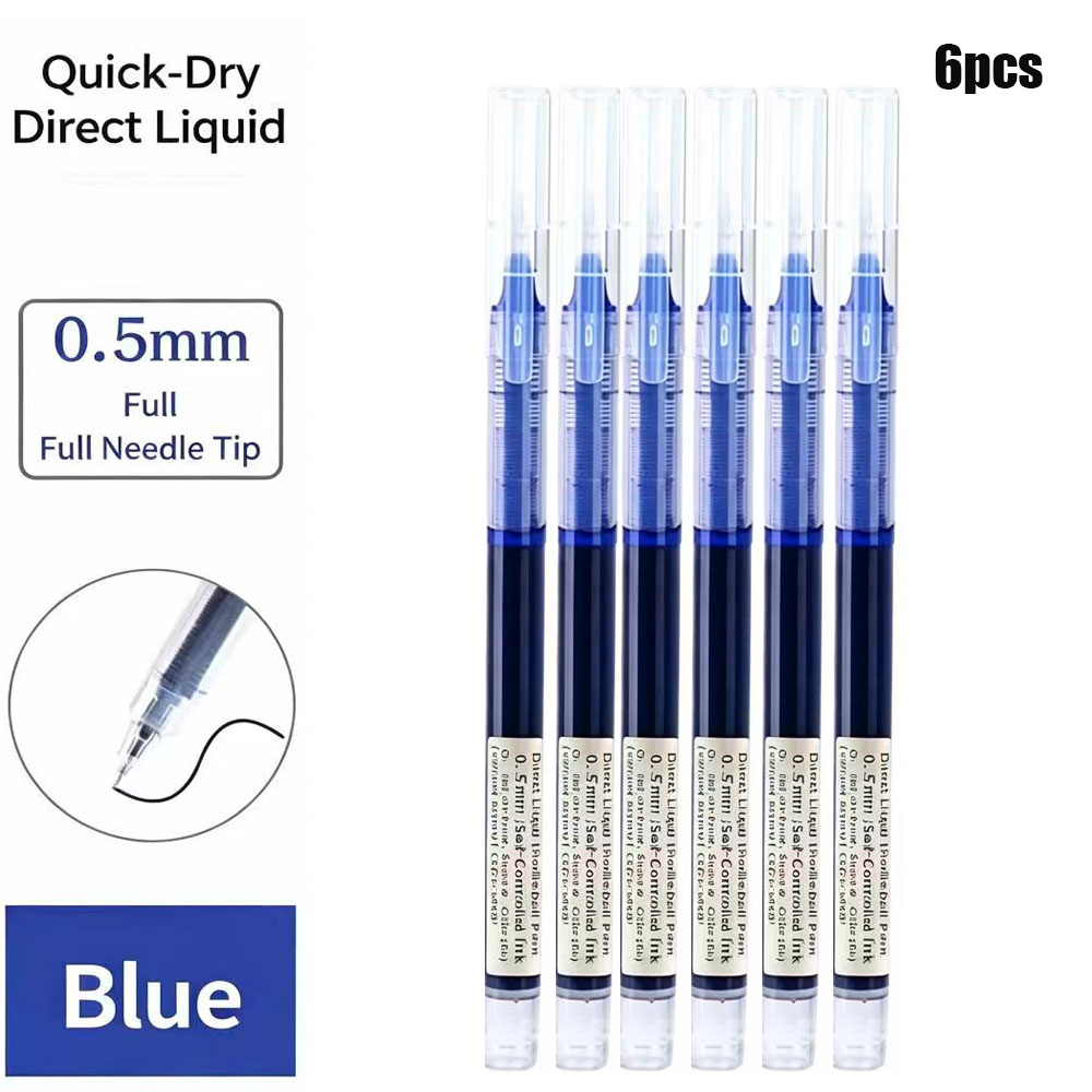 6 パック クリック ゲル ペン 0.5 ミリメートル ブラ - Gel Refill Pack のレビューと価格