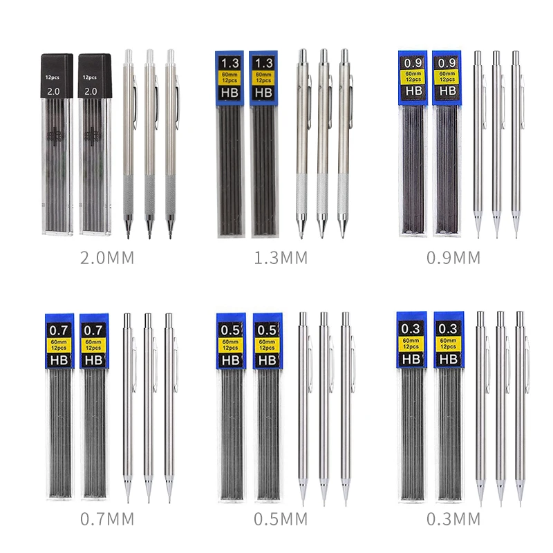 フルメタルシャープペンシルセット 0.3 0.5 0.7 0 - Mechanical Pencil 0.3 のレビューと価格
