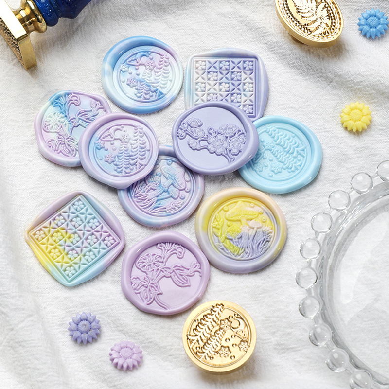 レトロなワックスシールスタンプ春の花さくらシールスタンプヘッ - Wax Seal Stamp Set のレビューと価格