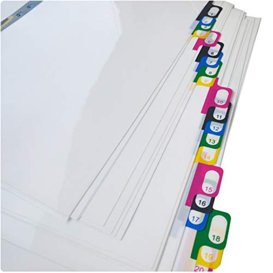 A4プラスチックバインダーインデックスタブディバイダー、強化 - Tab Divider A4 のレビューと価格