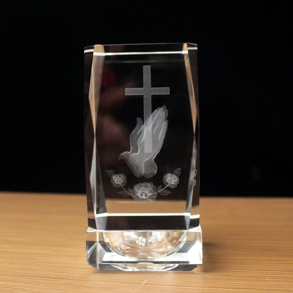 3D レーザークリスタル宗教キューブクリスタル装飾仏像文鎮教 - Paper Weight Crystal のレビューと価格