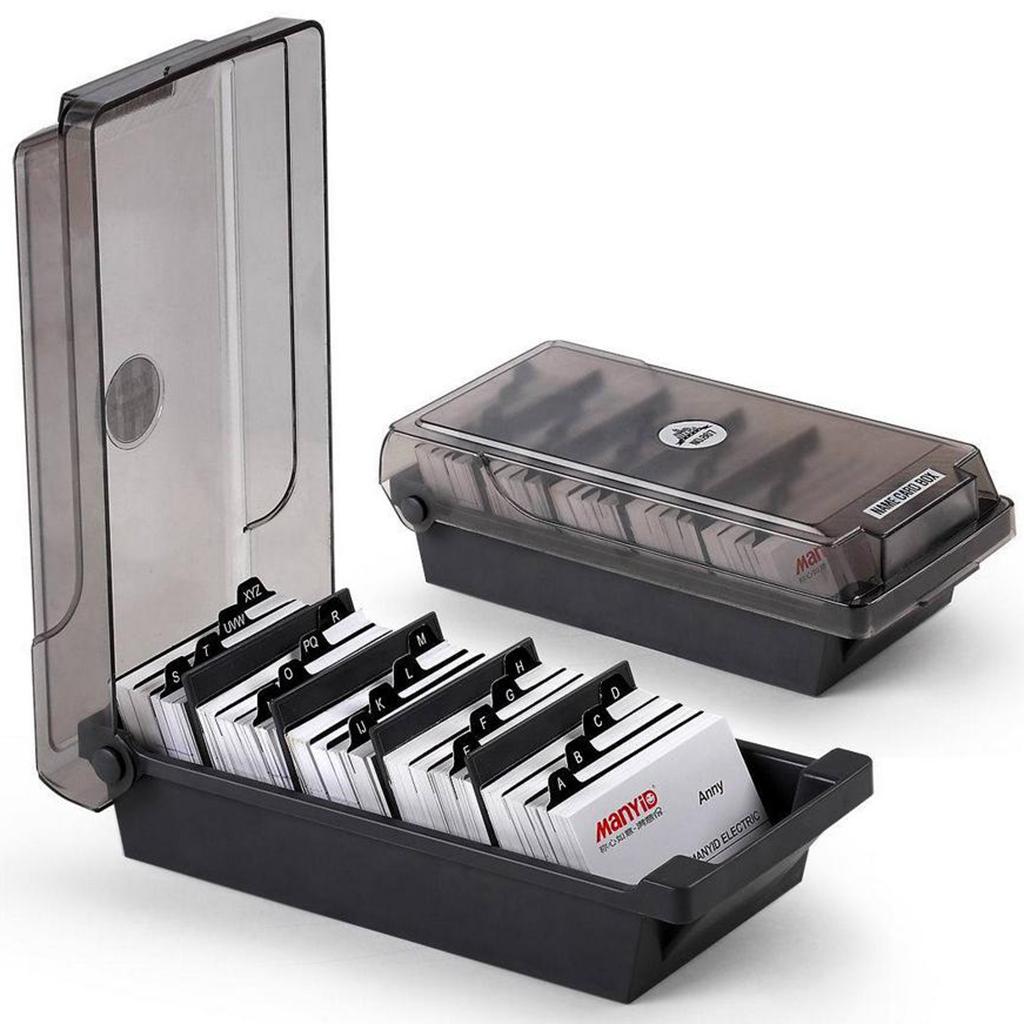 大きなプラスチック製インデックスカード収納ボックスオーガナイ - Card Index Box のレビューと価格