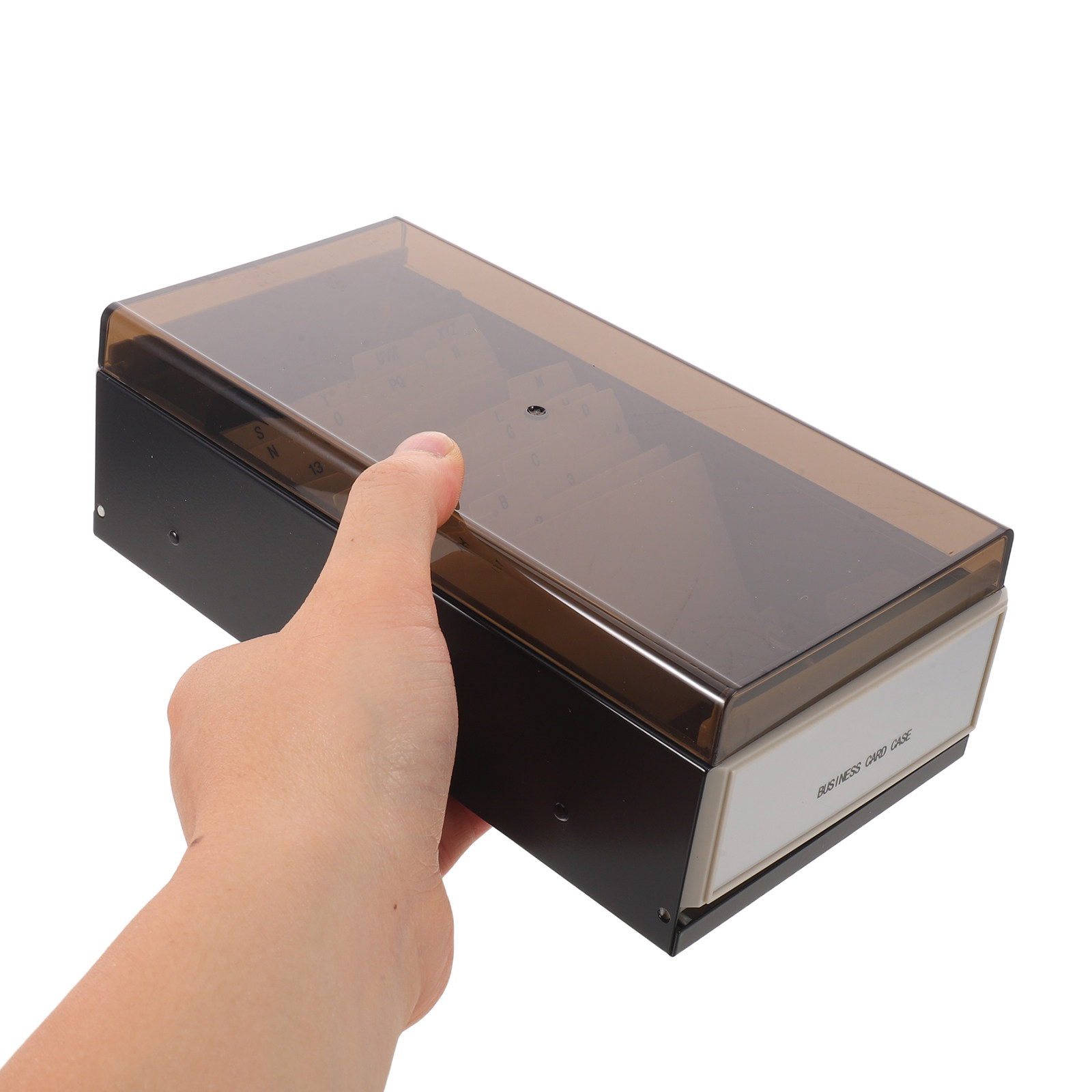 名刺ファイルオーガナイザー 大型収納ボックス ビッグフォルダ - Card Index Box のレビューと価格