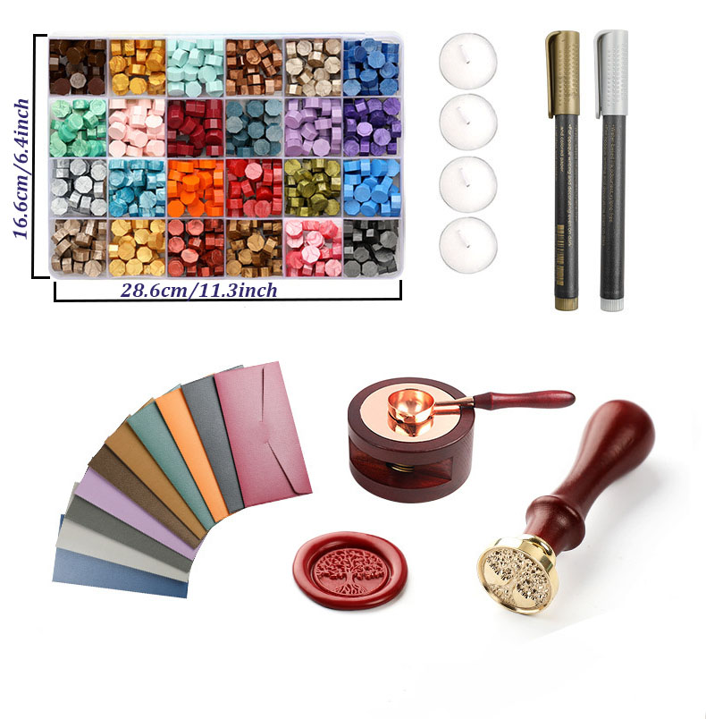 20個/セット ワックスシールスタンプセット ワックスペレッ - Wax Seal Stamp Set のレビューと価格