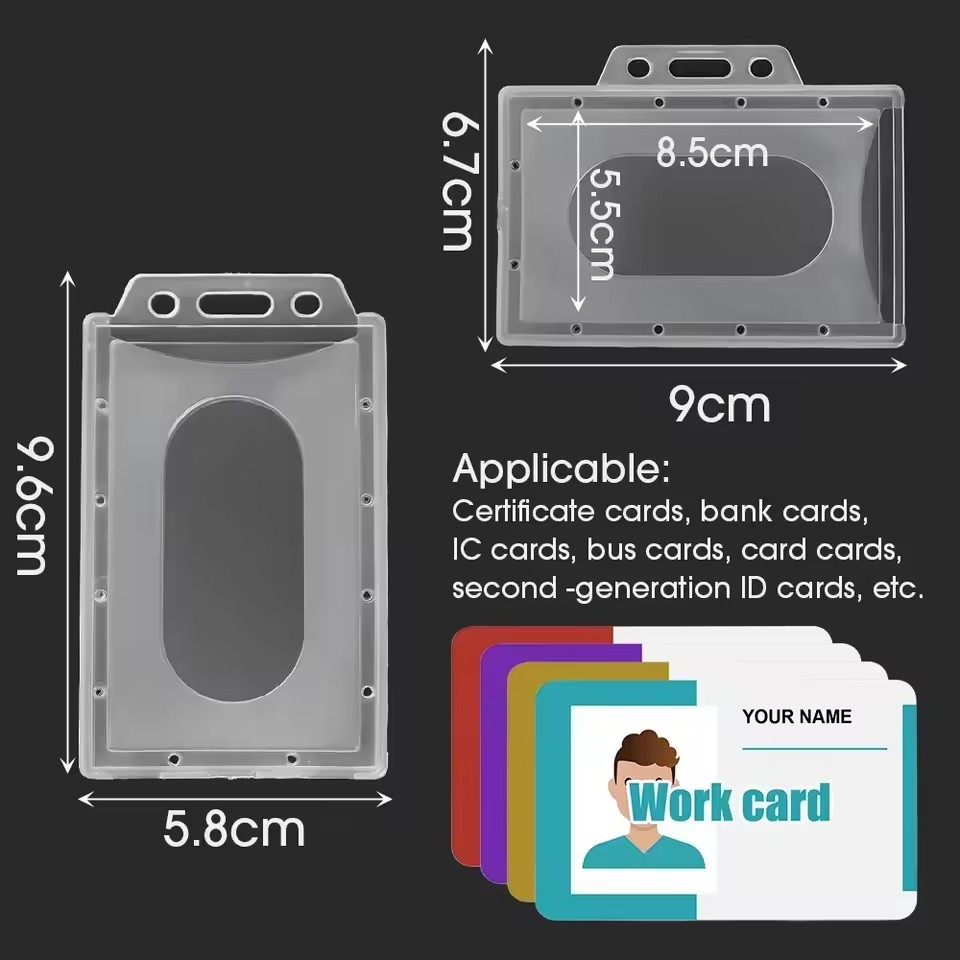 20/5/1 個防水透明プラスチック PVC ID カード名 - Index Card Holder のレビューと価格